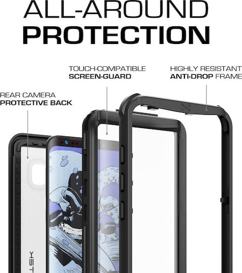 Ghostek Nautical Waterproof Back Cover Πλαστικό Αδιάβροχο Μαύρο (Galaxy S8+)