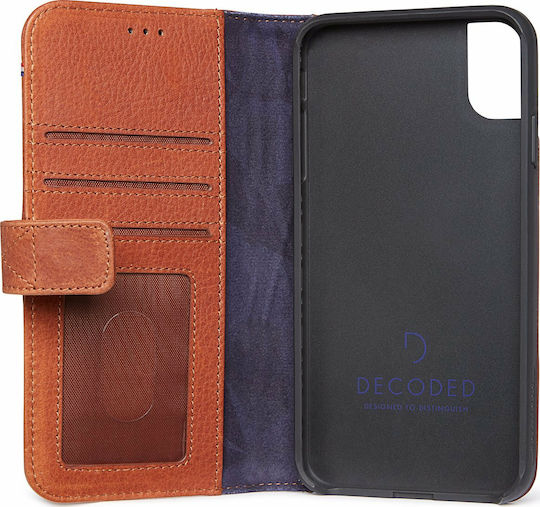 Decoded Leather Card Портмоне Изкуствена кожа Кафяв (iPhone XS Max)