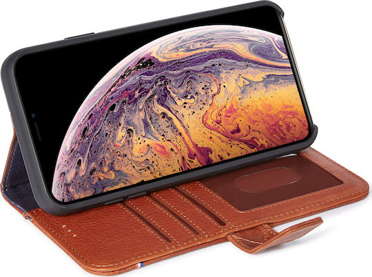 Decoded Leather Card Портмоне Изкуствена кожа Кафяв (iPhone XS Max)