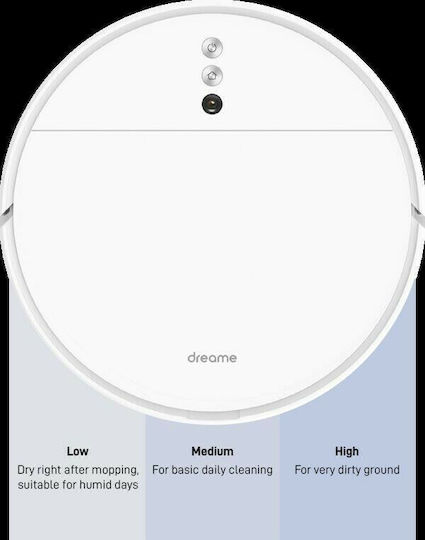 Dreame F9 Robot Vacuum Cleaner with Visual Mapping & 2500Pa Suction Power White