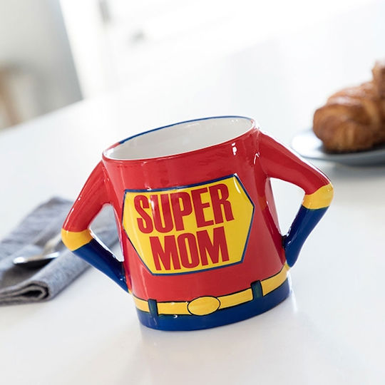 Octopus Super Mom Tasse Keramik Rote 500ml