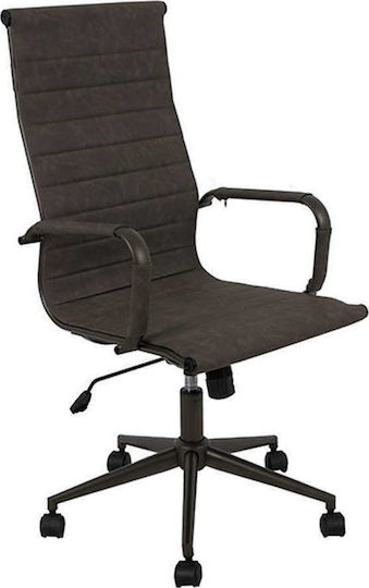 Liberta Stuhl Büro mit Armen Avant 25-0514 Charcoal / Black