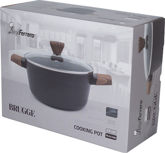 Luigi Ferrero Brugge Shallow Pot Made of Aluminum 4.3L / 24cm