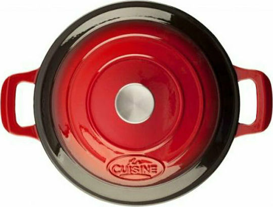 La Cuisine Tiefer Topf aus Gusseisen 6Es / 28cm
