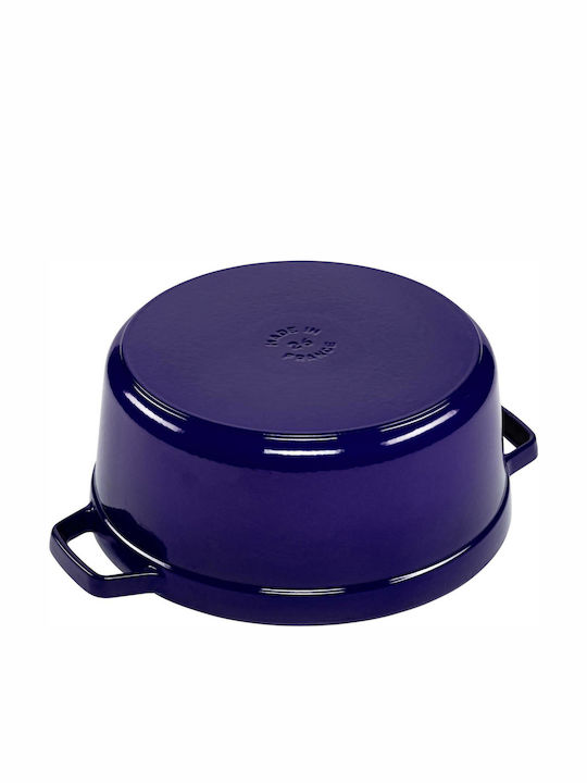 Staub Round Cocotte Deep Pot made of Cast Iron 5.2lt / 24cm