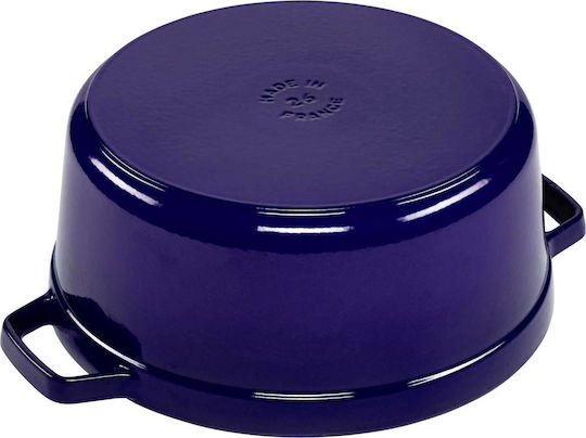 Staub Round Cocotte Tiefer Topf aus Gusseisen 5.2Es / 24cm