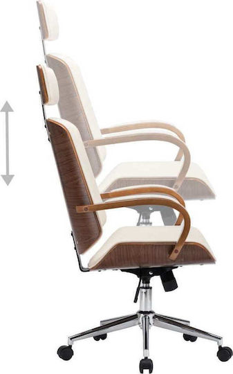 vidaXL Scaun De Birou De Director Bej