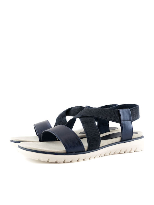 Marco Tozzi Damen Flache Sandalen in Marineblau Farbe