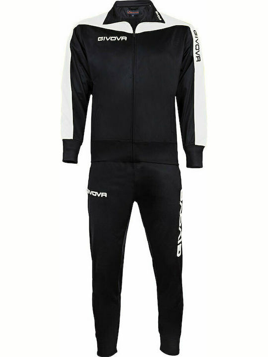 Tuta Roma Football Tracksuit Glossy with Elastic Black