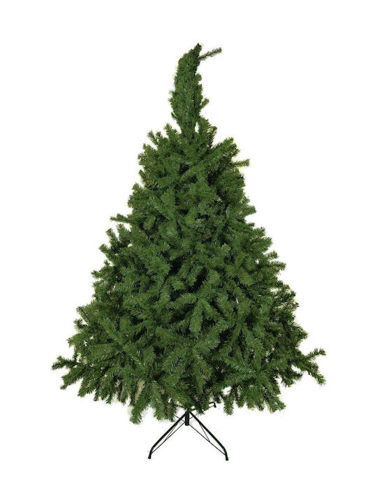 Canadian Pine Christmas Green Tree with Metallic Base and Built in Branches H180cm