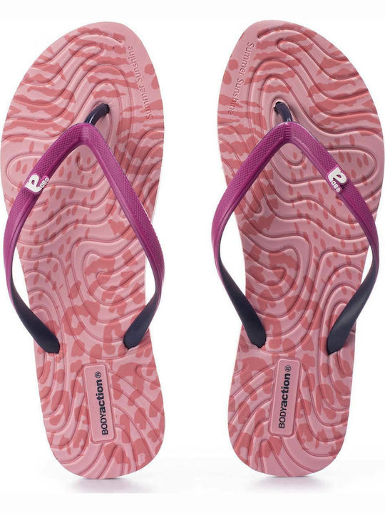 Frauen Flip Flops in Fuchsie Farbe