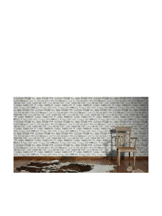 Wall Wallpaper Brick Vinyl Gray 1000x53cm Washable