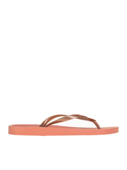 Tan Women's Flip Flops Pink