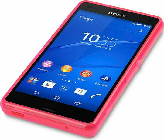 Terrapin Back Cover Σιλικόνης Ροζ (Xperia Z3 Compact)