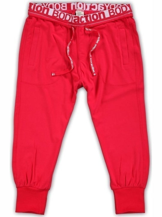 Damen Jogginghose Capri Rote