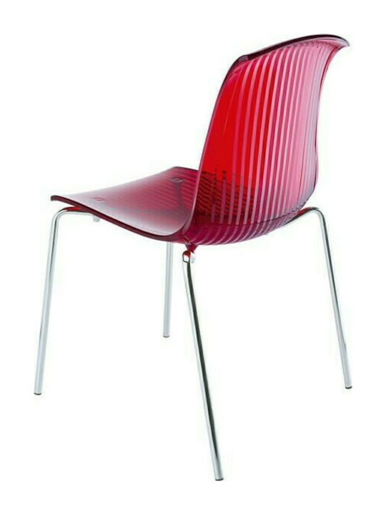 Allegra Kitchen Polypropylene Chair Red 50x54x84cm 4pcs