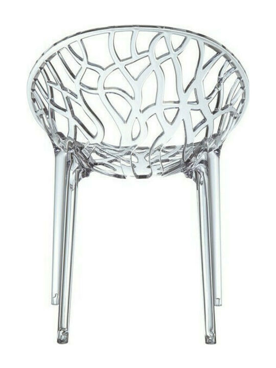 Crystal Stühle Speisesaal Clear Transparent 1Stück 59x60x80cm