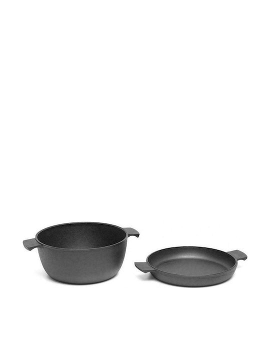 Skeppshult Cast Iron Pots Set Black 2 Pieces