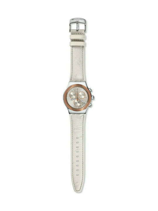 Swatch Unisex Albinostrich Chrono Watch