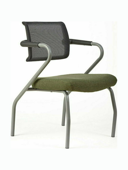 Stuhl A7 mit Armlehnen Green / Black 56x60x82cm 1Stück