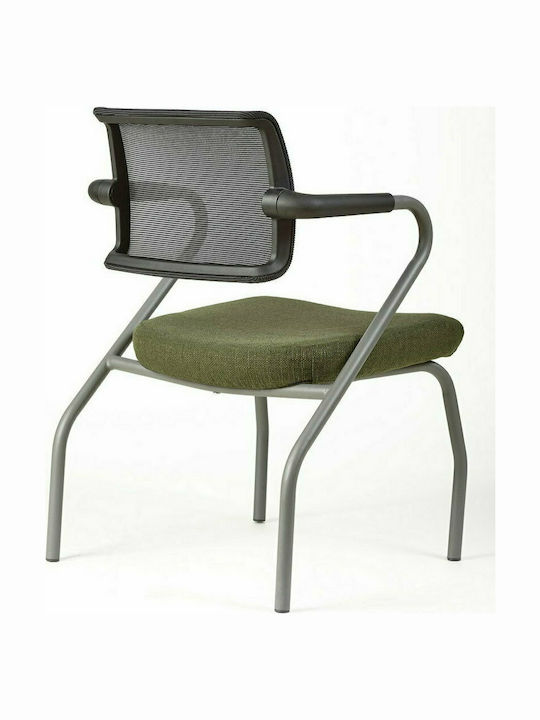 Stuhl A7 mit Armlehnen Green / Black 56x60x82cm 1Stück