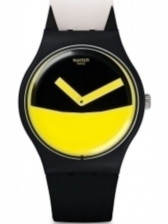 Swatch Flaggermus Men's Watch 42.7mm Battery with Black Rubber Strap Swatch Flaggermus Men's Watch 42.7mm Battery with Black Rubber Strap