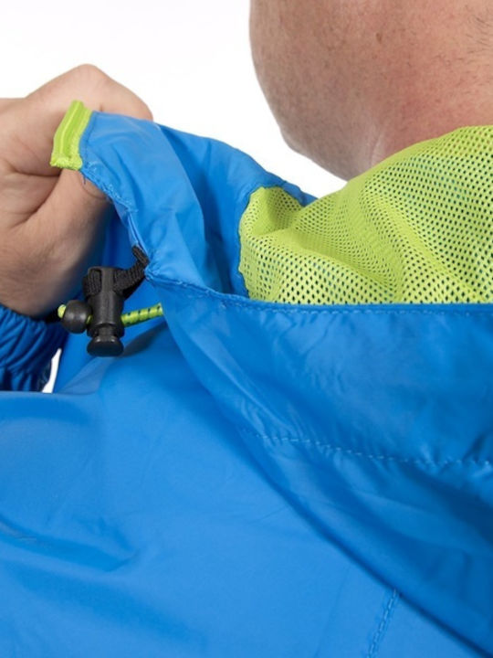 Qikpac Unisex Cobalt UAJKRAI10001 Μπουφάν Αδιάβροχο και Αντιανεμικό Μπλε