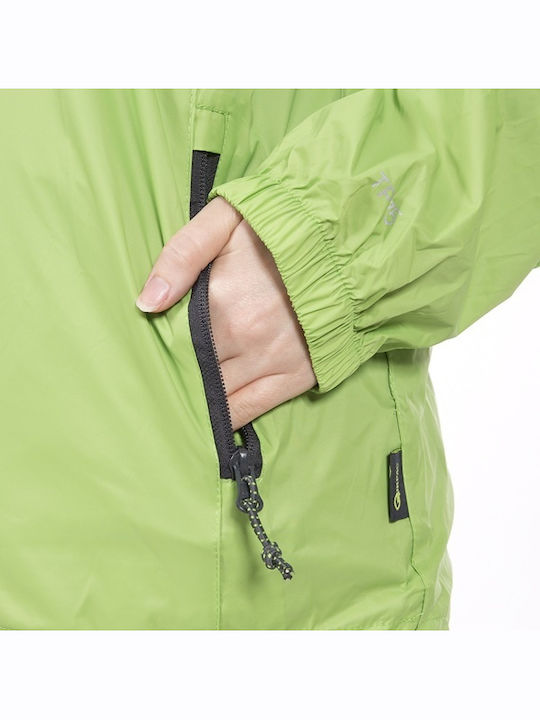 Qikpac Packaway Leaf Jacke Wasserdicht und Winddicht Grün