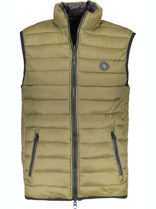 Αμάνικο Μπουφάν Puffer Διπλής Όψης Χακί