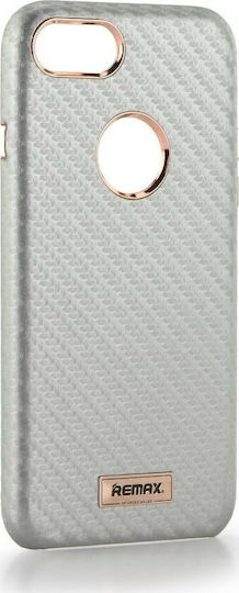 Remax Carbon Back Cover Σιλικόνης Ασημί (iPhone 8/7)