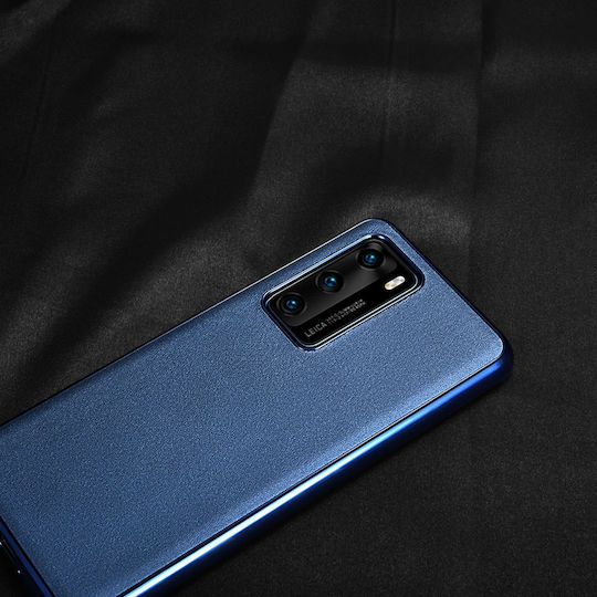 iCarer Grained Series Back Cover Δερμάτινο Μπλε (Huawei P40)