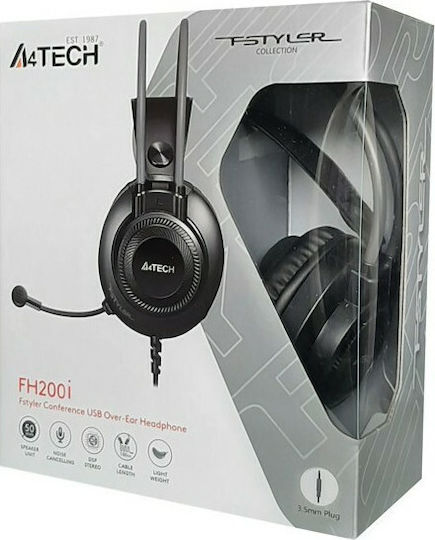 A4Tech FH200i Over Ear Multimedia Headphone with Microphone 3.5mm Jack