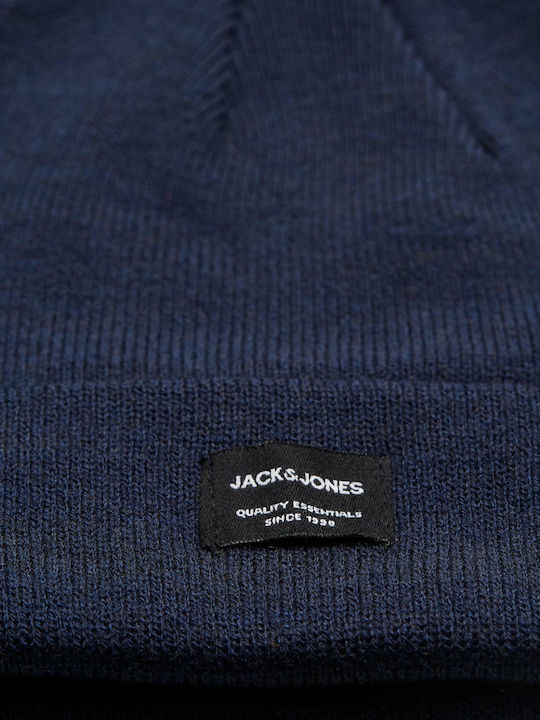 Beanie Beanie Knitted in Navy Blue color