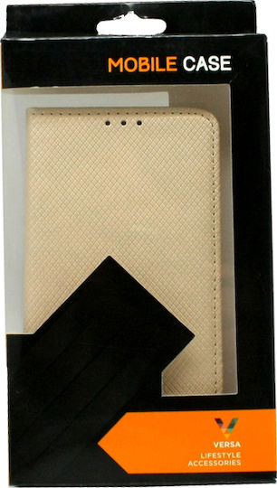 Versa Smart Magnet Book Δερματίνης Χρυσό (Galaxy A5 2017)