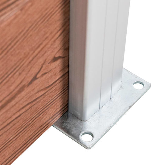vidaXL Fence Panel Brown from WPC Fence Panel from WPC in Brown Color 1.05x1.8m