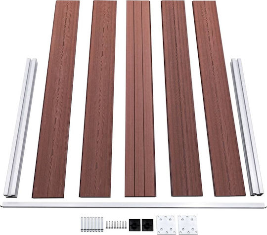 vidaXL Fence Panel Brown from WPC Fence Panel from WPC in Brown Color 1.05x1.8m