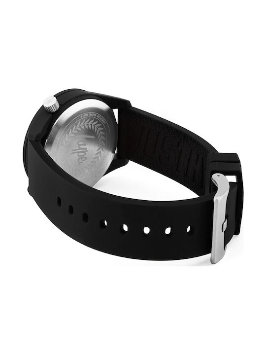 Hype Uhr mit Schwarz Kautschukarmband HYU001BO