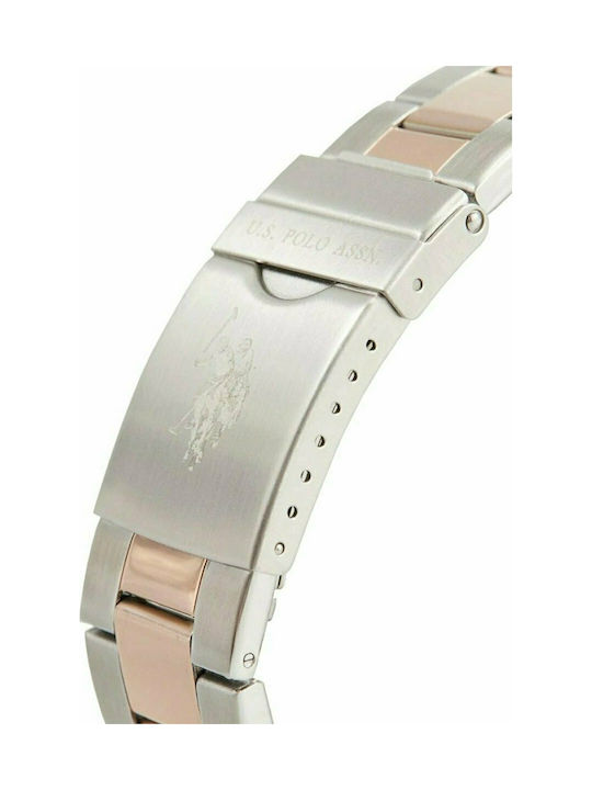 U.S. Polo Assn. Royal Uhr mit Silber Metallarmband