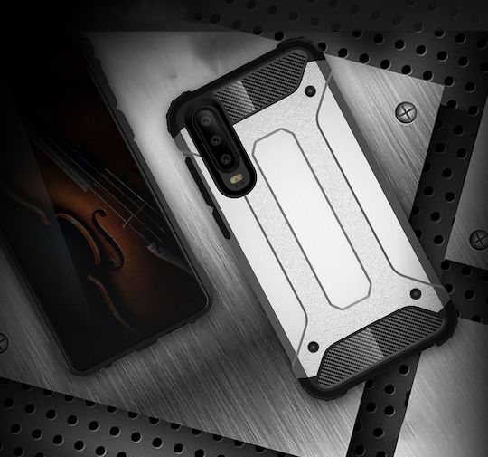Hurtel Back Cover Plastic Argintiu (Huawei P30)