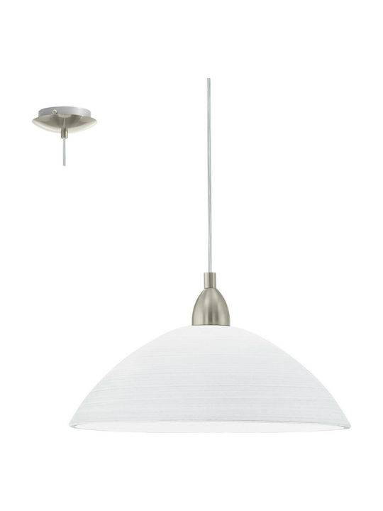 Eglo Lord Pendant Light Single-Light Bell for Socket E27 White