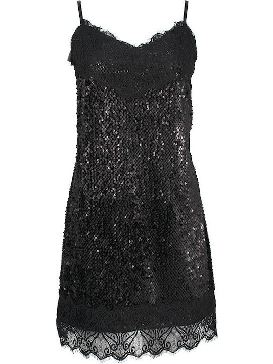 Summer Mini Evening Dress with Lace Grey