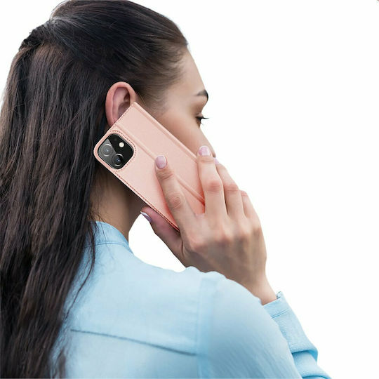 Dux Ducis Skin Pro Book Δερματίνης Ροζ Χρυσό (iPhone 12 mini)