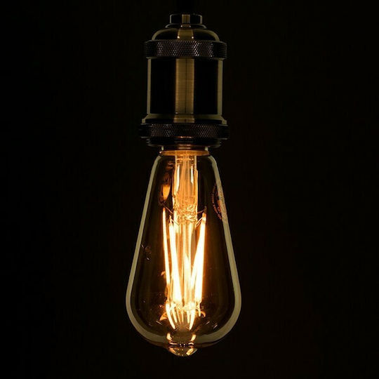 GloboStar Edison Retro LED Bulb 8W 145mm for Socket E27 and Shape ST64 Warm White 840lm Dimmable