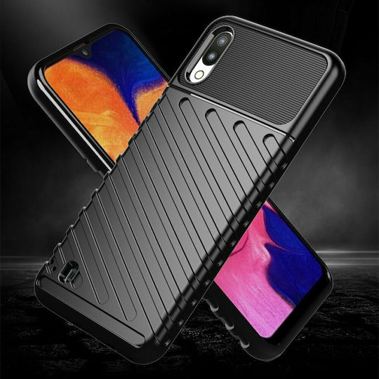 Hurtel Anti Shock Back Cover Plastic Black (Galaxy A10)