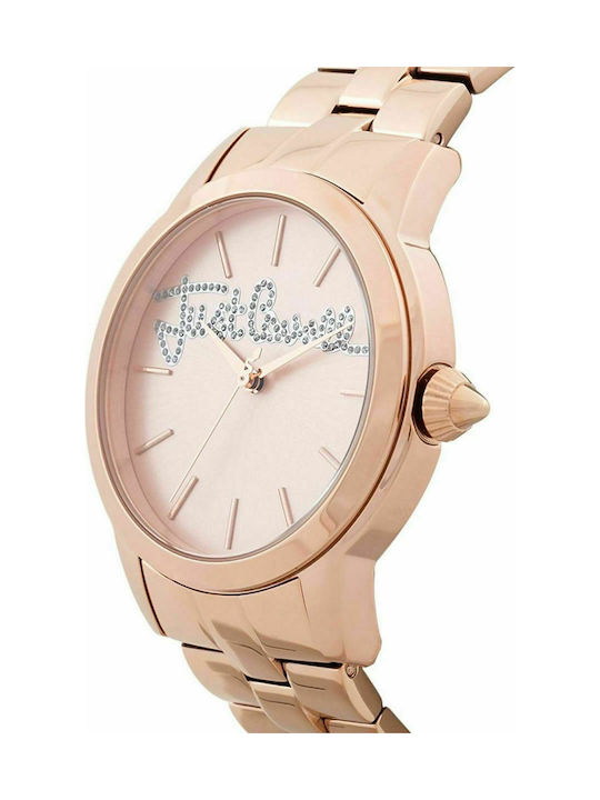 Just Cavalli Watch with Pink Gold Metal Bracelet JC1L006M0105