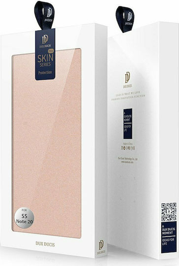 Dux Ducis Skin Pro Wallet Δερματίνης Ροζ Χρυσό (Galaxy Note 20)