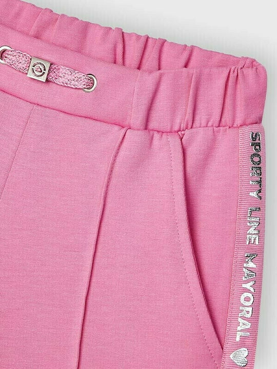 Mayoral Kids Fabric Trousers Pink