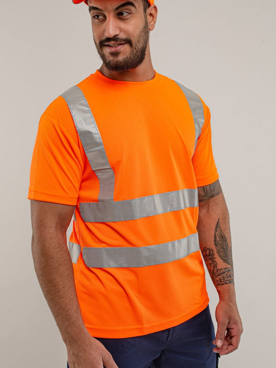 Axon Liverpool Hi Vis T-Shirt Εργασίας Πορτοκαλί με Ανακλαστικές Ταινίες Axon Liverpool Hi Vis T-Shirt Εργασίας Πορτοκαλί με Ανακλαστικές Ταινίες