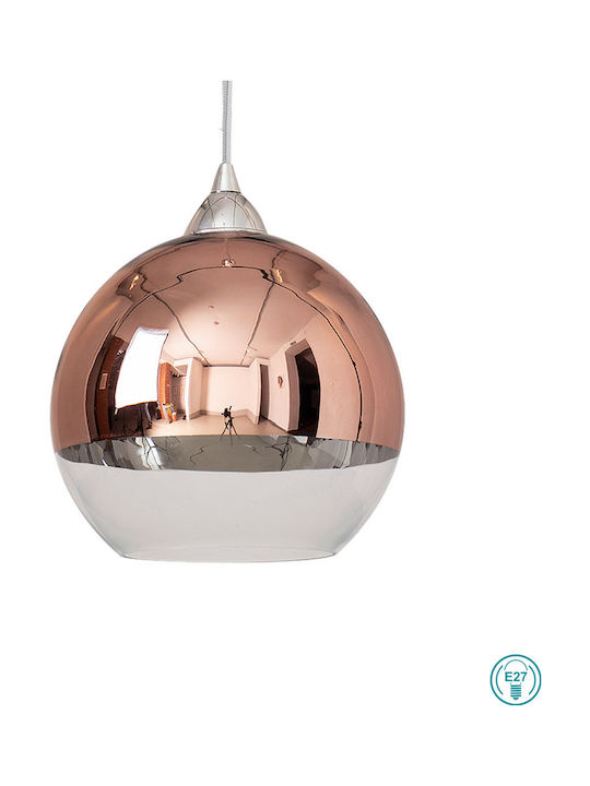 Nowodvorski Globe Copper Pendant Light Single-Light for Socket E27 Bronze