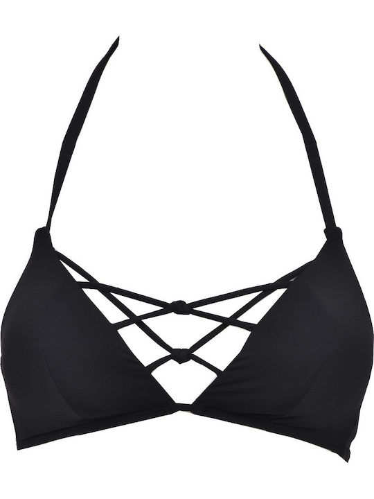 St Barts Bikini Τριγωνάκι Animal Print Μαύρο